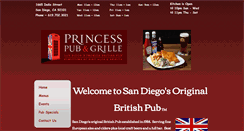 Desktop Screenshot of princesspubandgrill.com